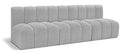 Arc - Boucle Fabric 3 Seats Modular Sofa
