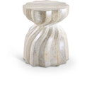 Caserta - Concrete End Table - Travertine
