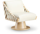 Millwin - Swivel Accent Chair With Natural Base