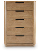 Pamaria - Five Drawer Chest - Light Brown