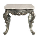 Miliani - End Table With Marble Top - Natural Marble Top & Antique Bronze