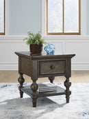 Veramond - Square End Table - Dark Brown