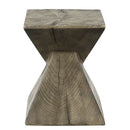 Zahi - Accent Table - Weathered Oak