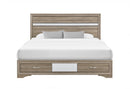 Seville - King Bed - Brown / Natural