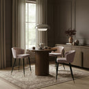 Dahlia - Solid Wood And Natural Cane Table
