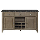 Charnell - Server - Marble Top & Oak