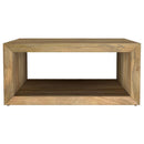 Benton - Square Solid Mango Wood Coffee Table - Natural