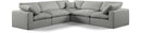 Comfy - 5 Piece Linen Modular Corner Sectional