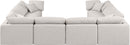 Indulge - Linen 8 Piece Modular Sectional