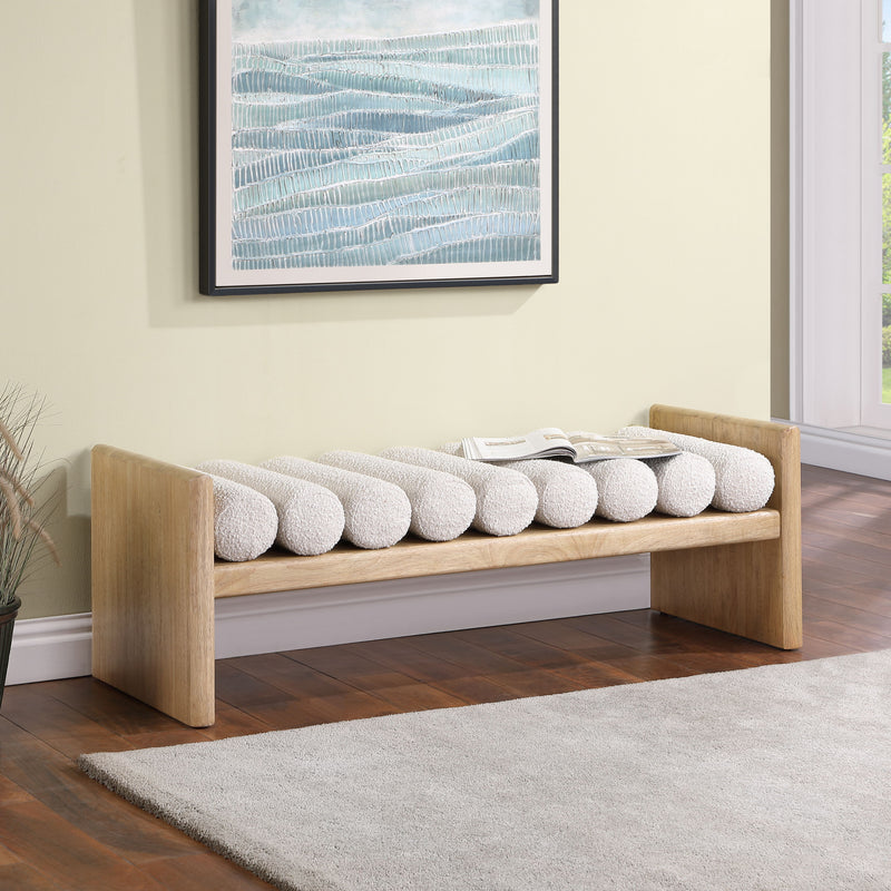 Waverly - Bench With Natural Frame