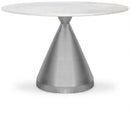 Emery - Marble/Stone Dining Table - White
