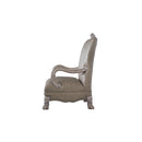 Dresden - Chair With Pillow - Synthetic Leather & Vintage Bone White