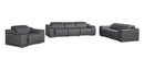 9762 - 6-Piece Modular Power Reclining Sofa, Loveseat And Chair Set With 5 Power Recliners In