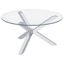 Kenzie - Round Tempered Glass Top Table