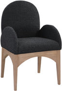 Waldorf - Boucle Dining Arm Chair With Natural Legs