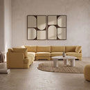 Hammond - Velvet Performance Fabric Upholstered 7 Piece Corner Sectional
