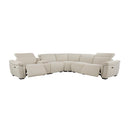 Dayana - Power Motion Sectional Sofa - Beige Boucle