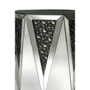 Nysa - 41" Coffee Table - Mirrored & Faux Crystals