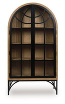 Gwenwich - Accent Cabinet - Natural / Black