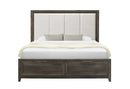 Mariah - King Bed - Dark Brown