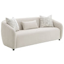 Etienne - Sofa With 3 Pillows - Beige Linen