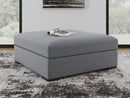 Bealton - Oversized Accent Ottoman - Salt And Pepper
