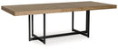 Tomtyn - Rectangular Dining Room Extension Table - Light Brown