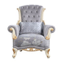 Galelvith - Chair With Pillows - Gray Fabric
