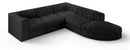 Rummi - Velvet Performance Fabric Upholstered 5 Piece Modular Sectional