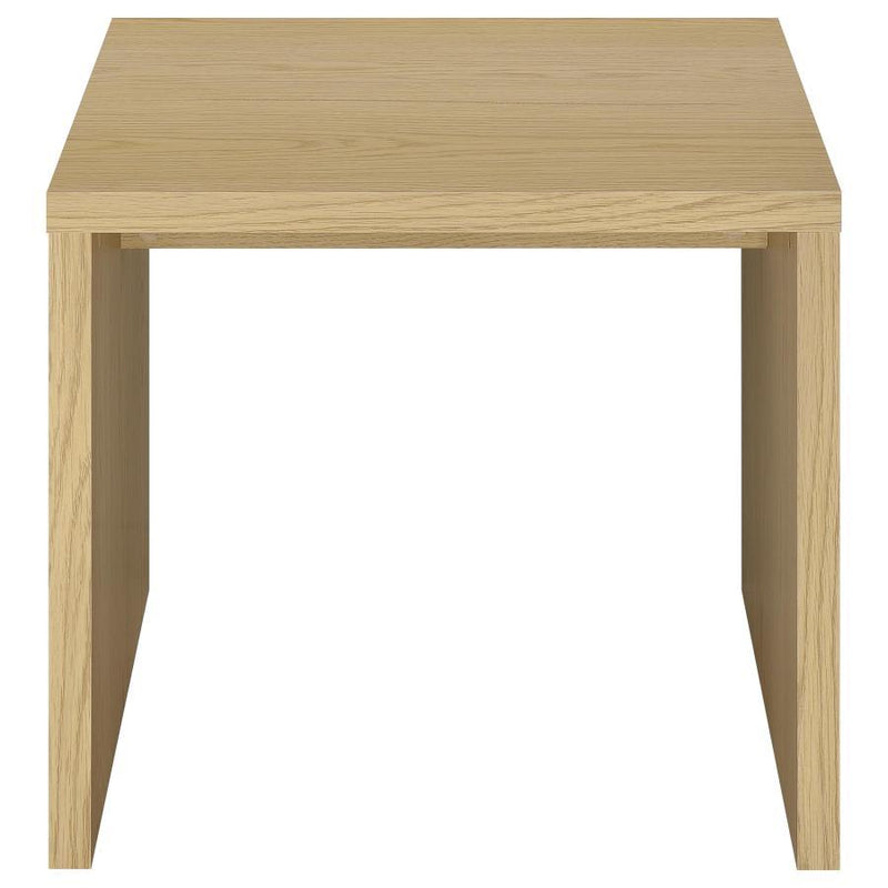 Canoga - Engineered Wood Accent Side End Table - Light Oak