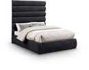 Adam - Chenille Fabric Bed With 70.5" Headboard