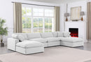 Comfy - 6 Piece Linen Modular Double Chaise Sectional