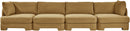 Hammond - Velvet Performance Fabric Upholstered 4 Piece Sofa