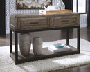 Johurst - Sofa Table - Grayish Brown