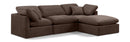 Indulge - Velvet 4 Piece Modular Sectional With Chaise