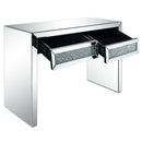 Noralie - Console Table Faux Diamonds - Mirrored