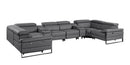 1246 - 8-Piece U-Shaped Modular Power Reclining Sectional With 4 Power Recliners And Power Headrest