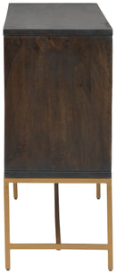 Elinmore - Accent Cabinet - Brown / Gold Finish