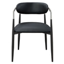 Gavan - Arm Chair (Set of 2) - Black Synthetic Leather