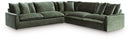 Carriage View - 3-Piece Sectional - Jade