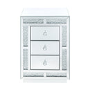 Mallika - Accent Table - Mirrored & Faux Crystals