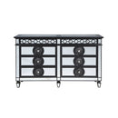 Varian II - Dresser - Mirrored, Black & Sliver