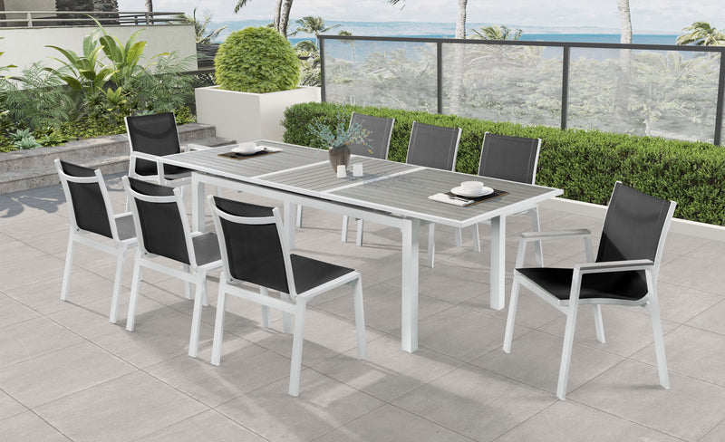 Nizuc - Outdoor Patio Dining Chair With White Frame (Set of 2)