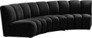 Infinity - 3 Piece Velvet Modular Sectional