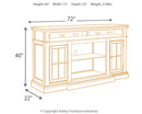 Roddinton - XL TV Stand w/Fireplace Option - Dark Brown
