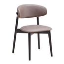 Lanae - Side Chair (Set of 2) - Coffee Polish Microfiber & Black