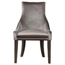 Phelps - Velvet Upholstered Dining Side Chair (Set of 2) - Gray