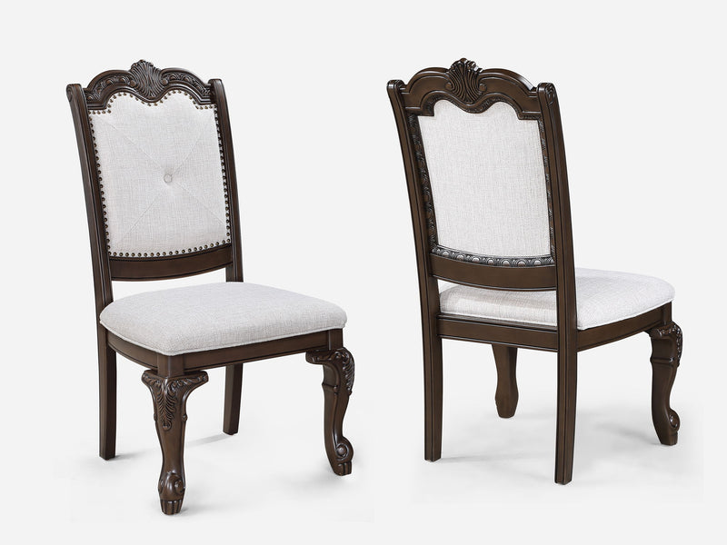 Kiera - Dining Room Set - Cherry Brown