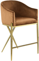 Xavier - Counter Stool with Gold Legs