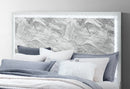 Naomi - King Bed With LED - Silver